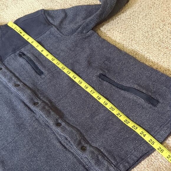 Johnston & Murphy Men's Brushed Full Snap Navy Jacket Large - Picture 3 of 9